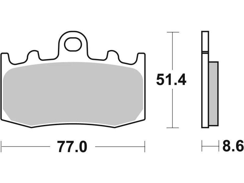 Гальмівні колодки SBS Upgrade Brake Pads, EVO Sinter 796SP